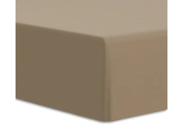 Prześcieradło Premium Jersey elastan 160x200 z gumką Brąz Luxury 54