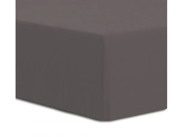 Prześcieradło Premium Jersey elastan 160x200 z gumką luksusowe Antracyt Luxury