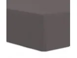 Prześcieradło Premium Jersey elastan 220x200 z gumką luksusowe Antracyt Luxury
