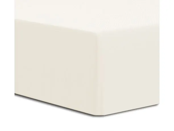 Prześcieradło Premium Jersey elastan 180x200 z gumką luksusowe Ecru Luxury Jasny krem