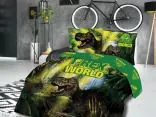 Pościel bawełniana -160x200 - T-Rex World - 61502/1