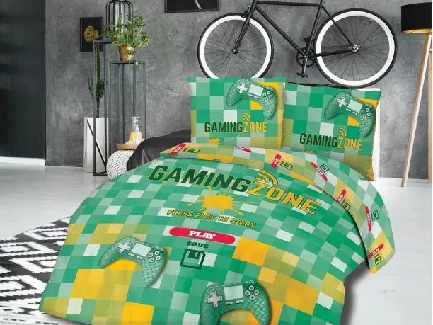 Pościel z bawełny -160x200 - Gaming Zone - 61504/1