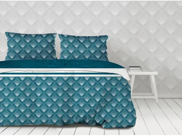 Pościel z satyny bawełnianej - 140x200 + 70x80 - Diamond - Greno Gold Line