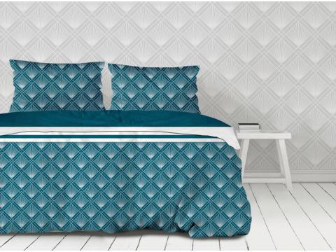 Pościel z satyny bawełnianej - 160x200 + 2/70x80 - Diamond -  Greno Gold Line