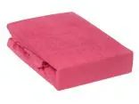 Prześcieradło Frotte z gumką malina 90x200 019