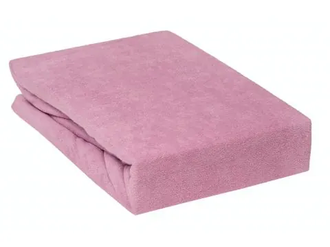 Prześcieradło Frotte z gumką wrzosowe 140x200 020