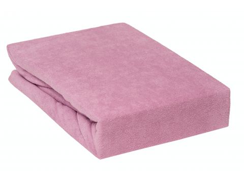 Prześcieradło Frotte z gumką wrzosowe  180x200     020