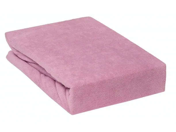 Prześcieradło Frotte z gumką wrzosowe 220x200 020
