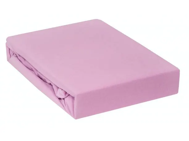 Prześcieradło Jersey z gumką wrzosowe 160x200 020