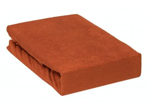 Prześcieradło Frotte z gumką rude 90x200 022