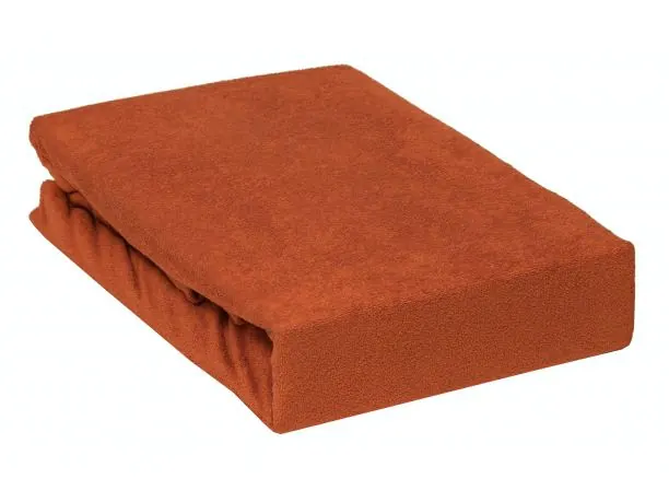 Prześcieradło Frotte z gumką rude 90x200 022