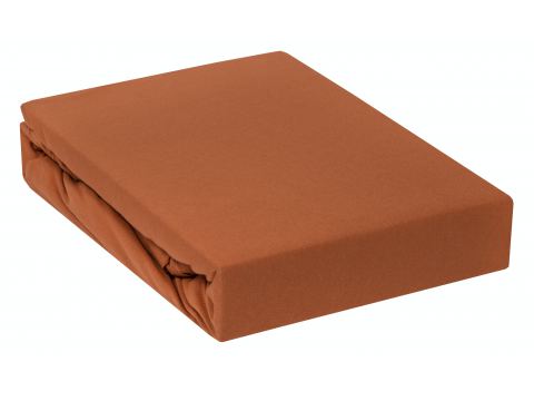 Prześcieradło Jersey z gumką rude  90x200   022