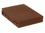 Prześcieradło Jersey z gumką brązowe 90x200 023