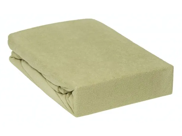 Prześcieradło Frotte z gumką oliwkowe 160x200 024