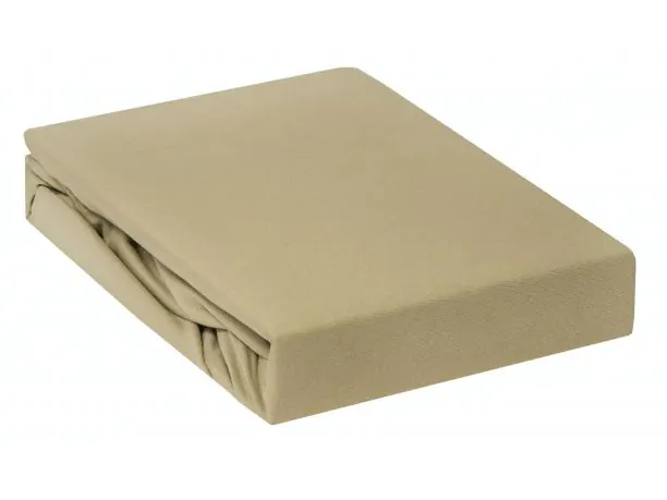 Prześcieradło Jersey z gumką oliwkowe 90x200 024