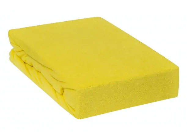Prześcieradło Frotte z gumką cytrynowe 140x200 026