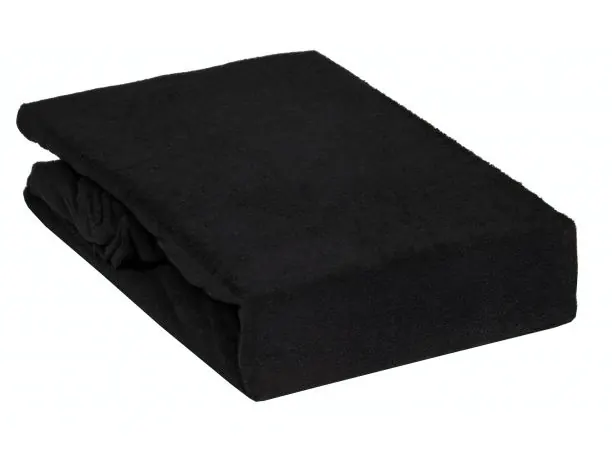Prześcieradło Frotte z gumką czarne 90x200 027