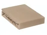 Prześcieradło Jersey z gumką ciemny beż 90x200 030