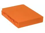 Prześcieradło Jersey z gumką pomarańczowe 140x200 031