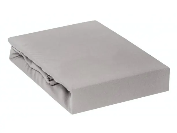 Prześcieradło Jersey z gumką ciemny popiel - 220x200 - 034 c