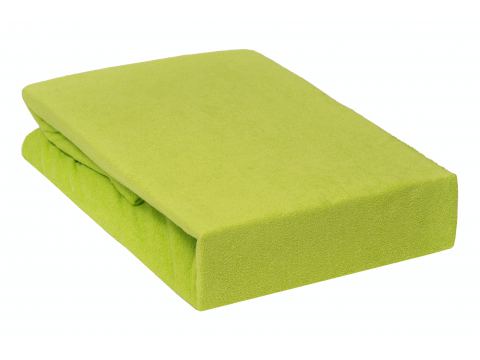 Prześcieradło Frotte z gumką limonka  220x200 - 035 Prześcieradło Frotte z gumką limonka  220x200 - 035