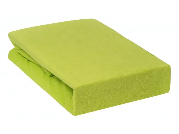 Prześcieradło Frotte z gumką limonka 220x200 - 035