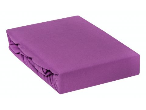 Prześcieradło Jersey z gumką Ciemny  Fiolet - 180x200 -  037 -  śliwka Prześcieradło Jersey z gumką Ciemny  Fiolet - 180x200 -  037 -  śliwka