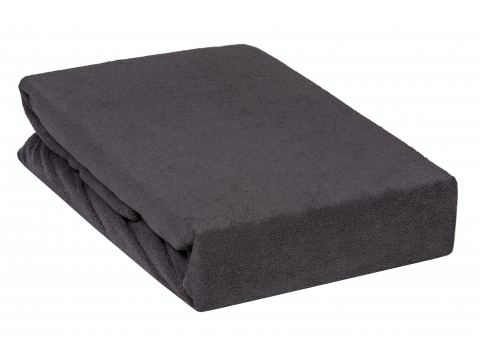 Prześcieradło Frotte z gumką 120x200 Grafit 040 Prześcieradło Frotte z gumką 120x200 Grafit 040
