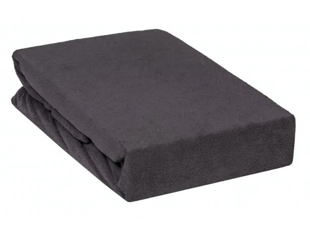 Prześcieradło Frotte z gumką 220x200 Grafit 040