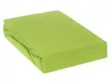 Prześcieradło Jersey z gumką 220x200 zielone jabłuszko 036