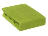Prześcieradło Frotte z gumką 140x200 Zielone Jabłuszko 036