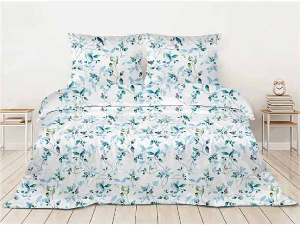 Pościel z satyny bawełnianej 220x200 +2/70x80 Frotex Cool Greno