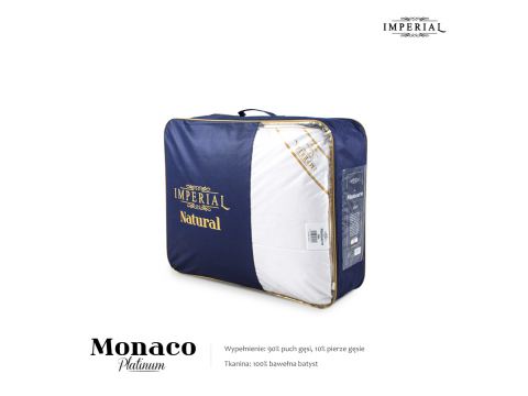 Luksusowa kołdra całoroczna puchowa 140x200 – Imperial Monaco Platinum, z puchu gęsiego Luksusowa kołdra całoroczna puchowa 140x200 – Imperial Monaco Platinum, z puchu gęsiego