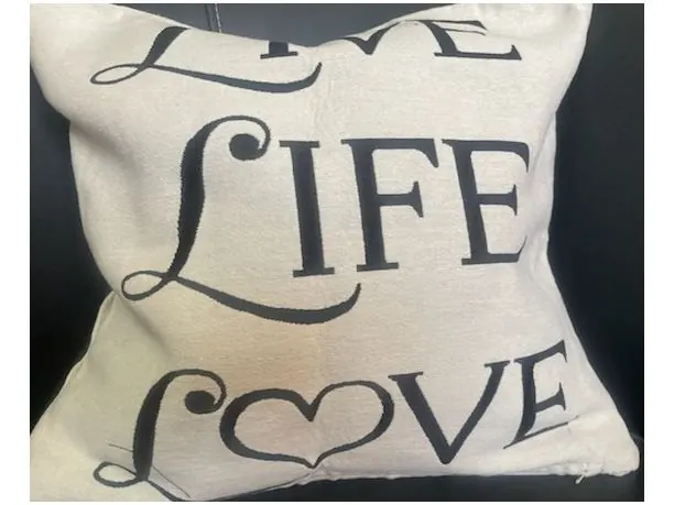 Poszewka dekoracyjna gobelinowa 40x40 live life love - 1 szt