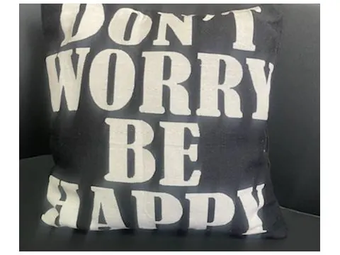 Poszewka dekoracyjna gobelinowa 40x40 don't worry be happy - 1 szt