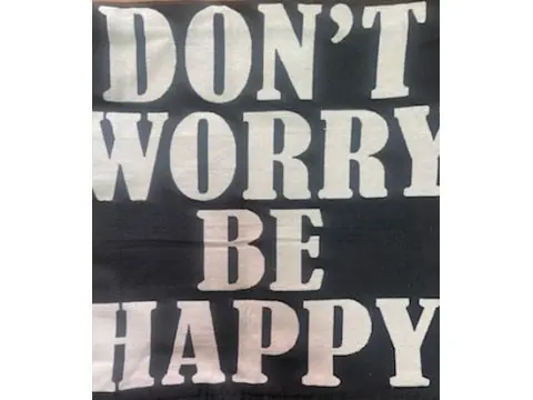 Poszewka dekoracyjna gobelinowa 40x40 don't worry be happy - 1 szt