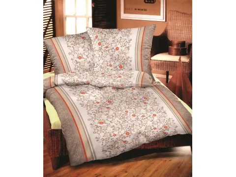 Pościel bawełniana Prześliczna Beż 160x200 Bielbaw