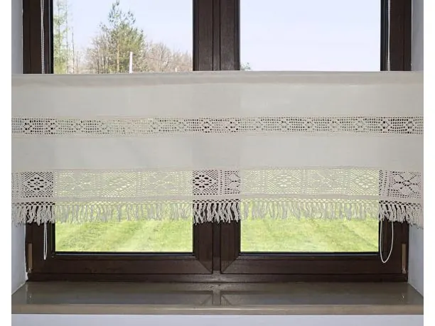 Zazdrostka 50x200 Arkadia beżowy firana 1547