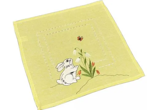 Serwetka świąteczna 30x30 żółte zajączki int 5530 wielkanoc