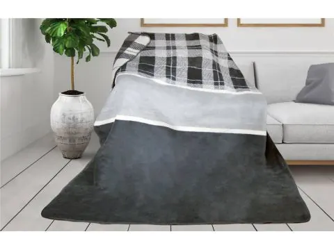 Koc Glamour 150x200 bawaria popiel Greno