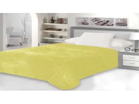 Koc narzuta Capri 160x200 light green microfibra jasno zielony/pistacja