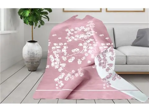 Koc Glamour 150x200 Kyoto róż pudrowy Greno