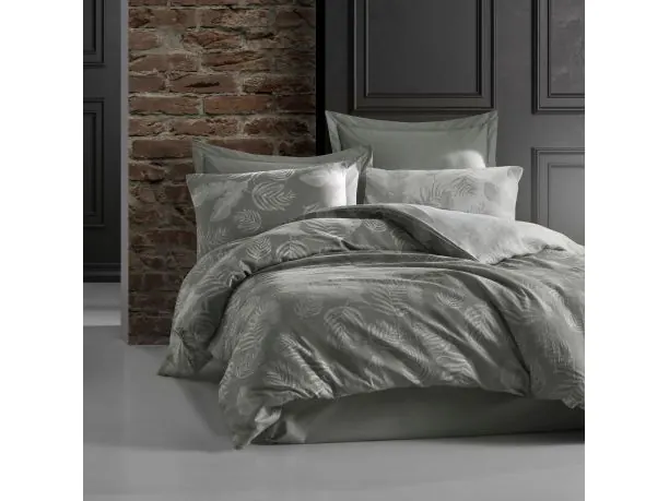 Pościel z bawełny 160x200 +2/70x80 bahama grey cottonlove jacquard