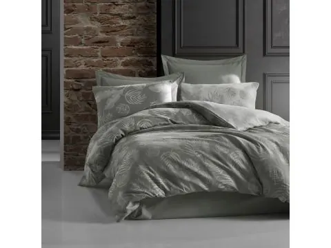 Pościel z bawełny 220x200 +2/70x80 bahama grey cottonlove jacquard