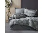 Pościel z bawełny 220x200 +2/70x80 flory grey cottonlove jacquard róża