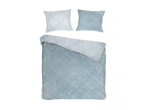 Pościel z bawełny 220x200 +2/70x80 hannah blue cottonlove jacquard