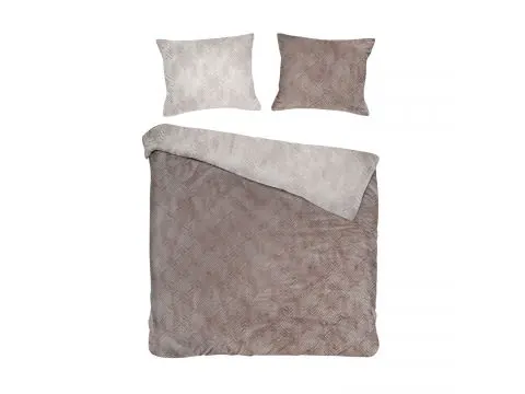 Pościel z bawełny 220x200 +2/70x80 hannah brown cottonlove jacquard