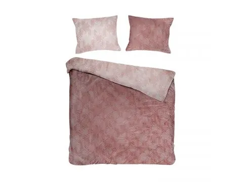 Pościel żakardowa 160x200 +2/70x80 hannah pudra cottonlove jacquard bawełna