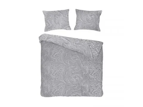 Pościel żakardowa 160x200 +2/70x80 marble grey cottonlove jacquard bawełna