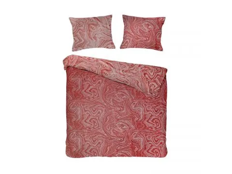 Pościel żakardowa 160x200 +2/70x80 marble terra cottonlove jacquard bawełna